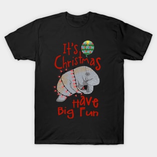 Manatee Christmas T-Shirt